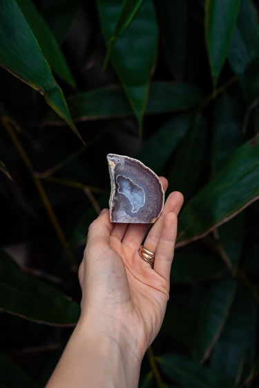 Blue Lace Agate Cave with Druzy